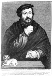 Ritratto di Sir Thomas More (1478-1535) inciso da Lucas Vorstermans, 1631 da Hans Holbein der Jüngere